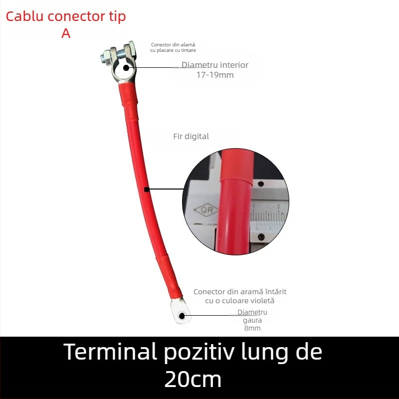 Baide Hardware GSA-001 Cablu extensie terminal baterie auto pentru conexiuni (paralel/serii) cu protecție împotriva scurgerilor