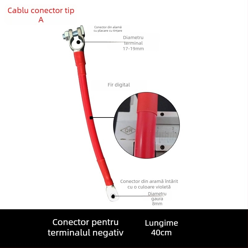 Baide Hardware GSA-001 Cablu extensie terminal baterie auto pentru conexiuni (paralel/serii) cu protecție împotriva scurgerilor