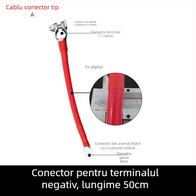Baide Hardware GSA-001 Cablu extensie terminal baterie auto pentru conexiuni (paralel/serii) cu protecție împotriva scurgerilor