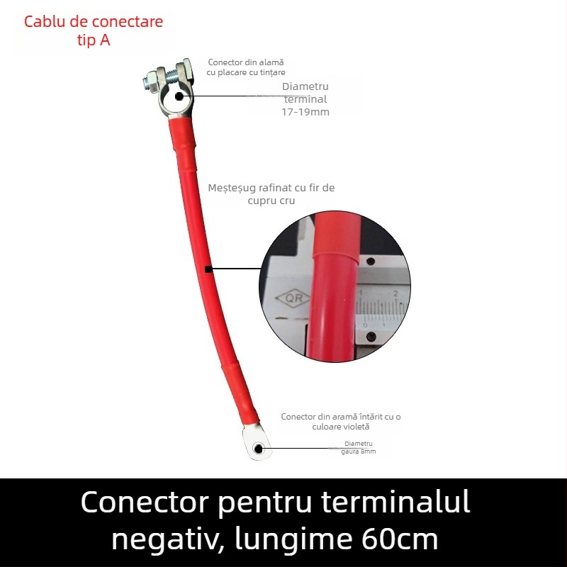 Baide Hardware GSA-001 Cablu extensie terminal baterie auto pentru conexiuni (paralel/serii) cu protecție împotriva scurgerilor