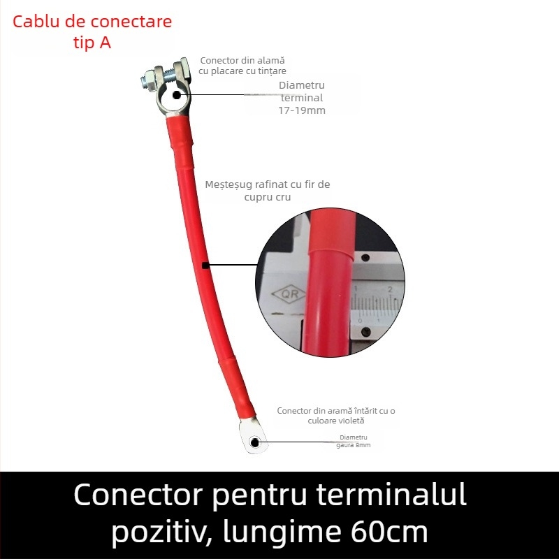 Baide Hardware GSA-001 Cablu extensie terminal baterie auto pentru conexiuni (paralel/serii) cu protecție împotriva scurgerilor