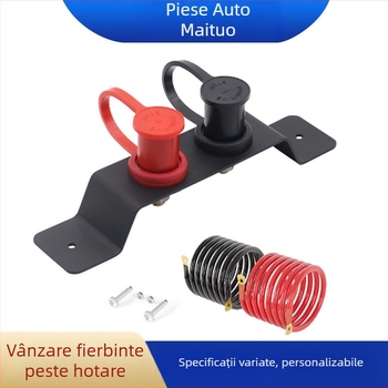 MT2441801 Terminal baterie cu jumper și cablu de alimentare — pentru camioane, rulote, iahturi, tractoare, cositoare — Producție personalizată