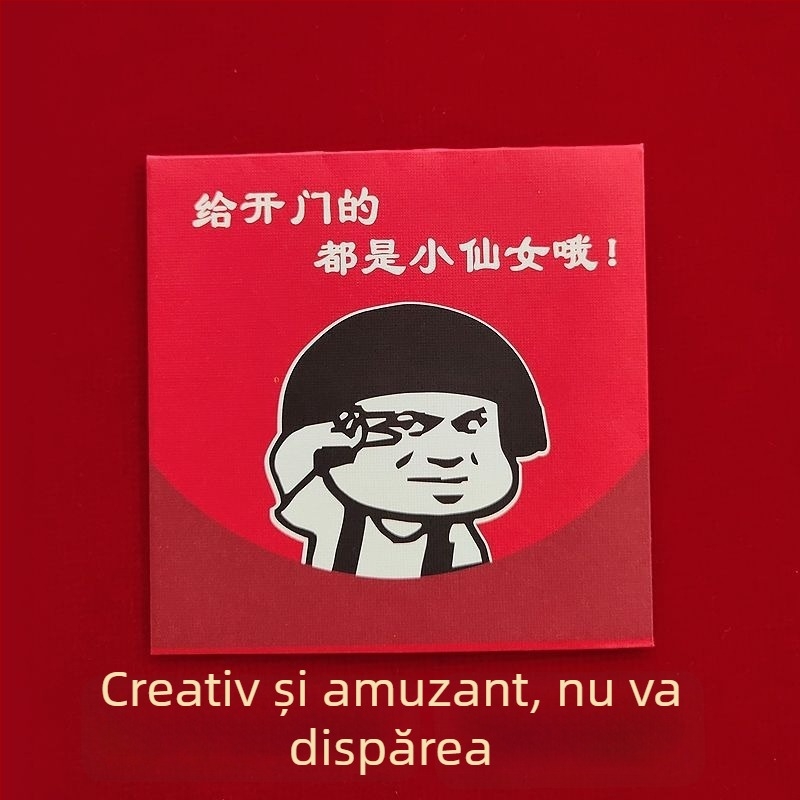 Mini plic roșu pentru ușă, dop creativ pentru nuntă, stil luxos ușor