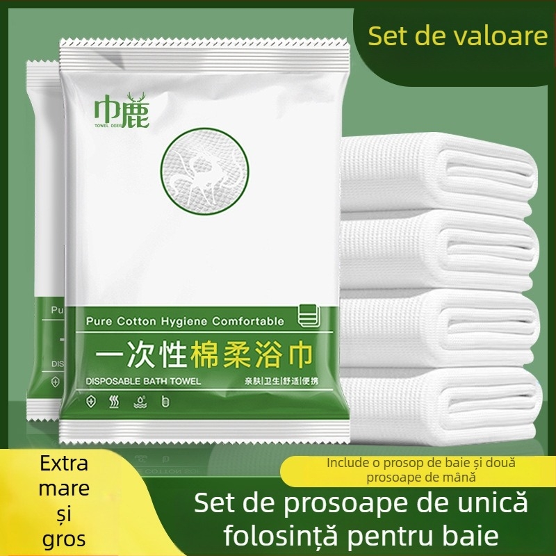 Set de cearșafuri de unică folosință pentru călătorii – set de patru piese, material SMS, husă de pilotă și față de pernă