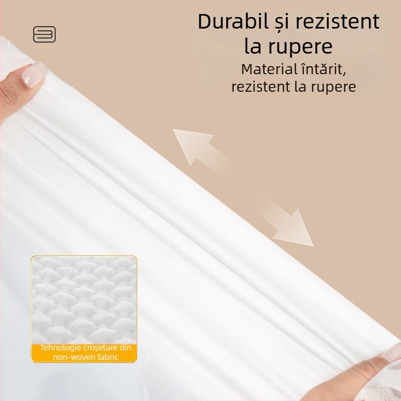 Set de pat de voiaj, de unică folosință: cearșaf și husă de pernă, țesătură nețesută, anti-praf, pentru hoteluri și pensiuni