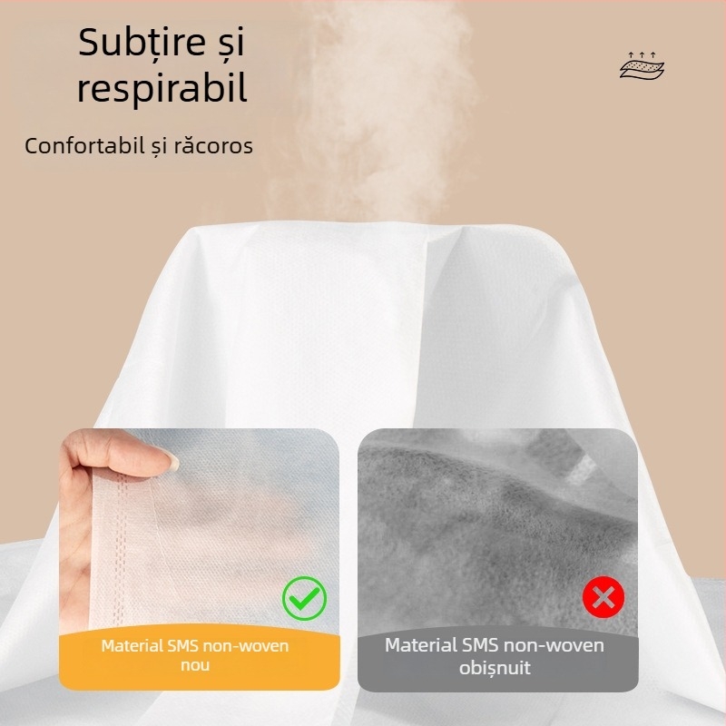 Set de pat de voiaj, de unică folosință: cearșaf și husă de pernă, țesătură nețesută, anti-praf, pentru hoteluri și pensiuni