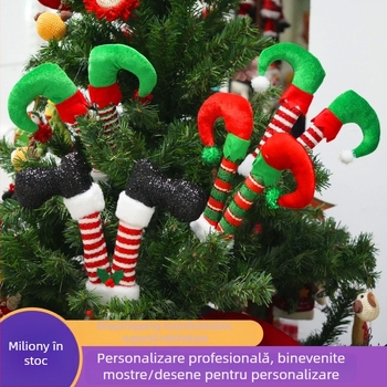 Decorațiuni pentru brad — Stil modern de artă, Compatibile cu aranjamente în vază, Materiale: plastic, fier, stofă