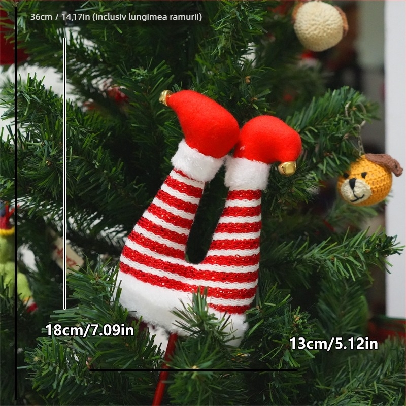 Decorațiuni pentru brad — Stil modern de artă, Compatibile cu aranjamente în vază, Materiale: plastic, fier, stofă