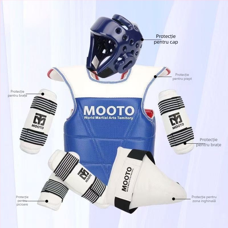 Set complet de protecție Taekwondo pentru copii și adulți, antrenamente practice, 5–8 piese, protecții mai groase