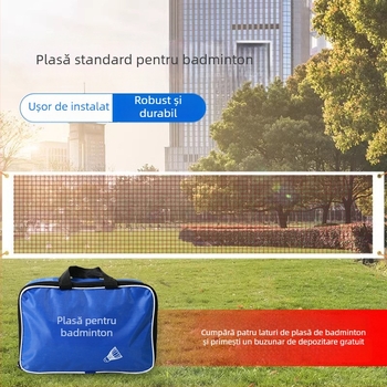 Rețea standard de badminton, pentru interior și exterior, portabilă și pliabilă, de calitate profesională/de competiție