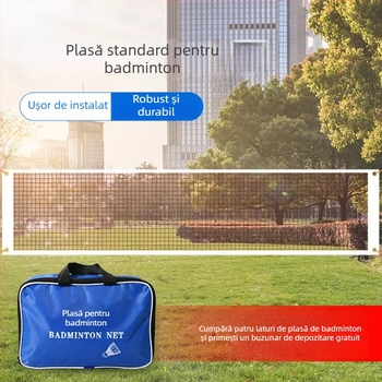 Rețea standard de badminton, pentru interior și exterior, portabilă și pliabilă, de calitate profesională/de competiție