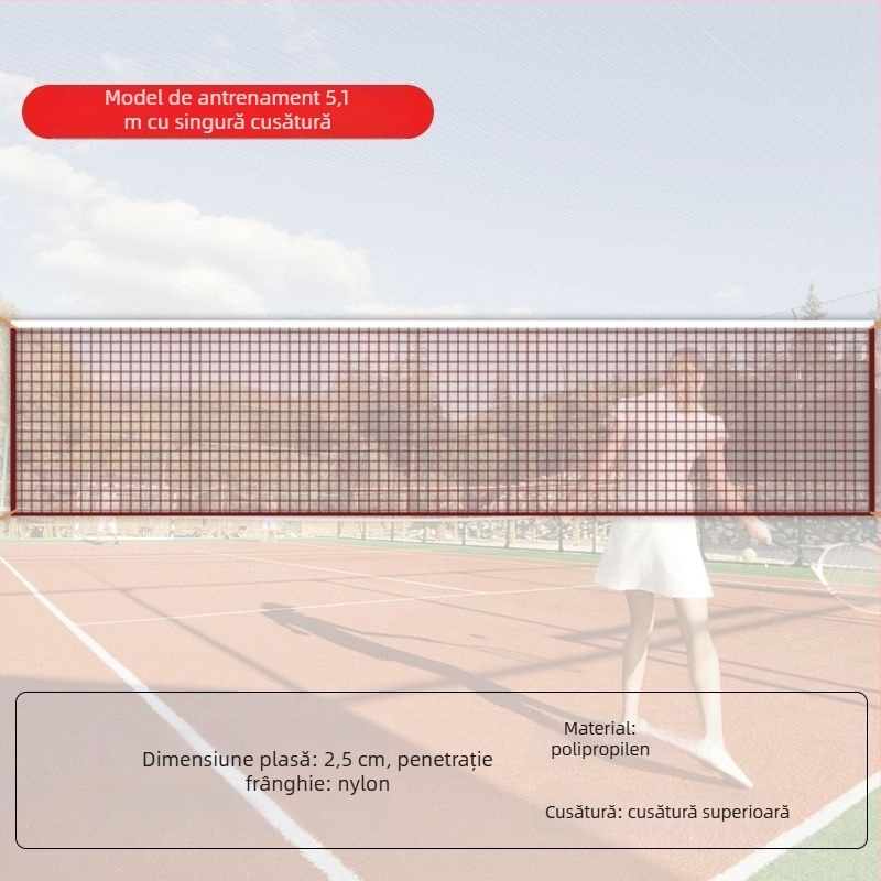 Rețea standard de badminton, pentru interior și exterior, portabilă și pliabilă, de calitate profesională/de competiție
