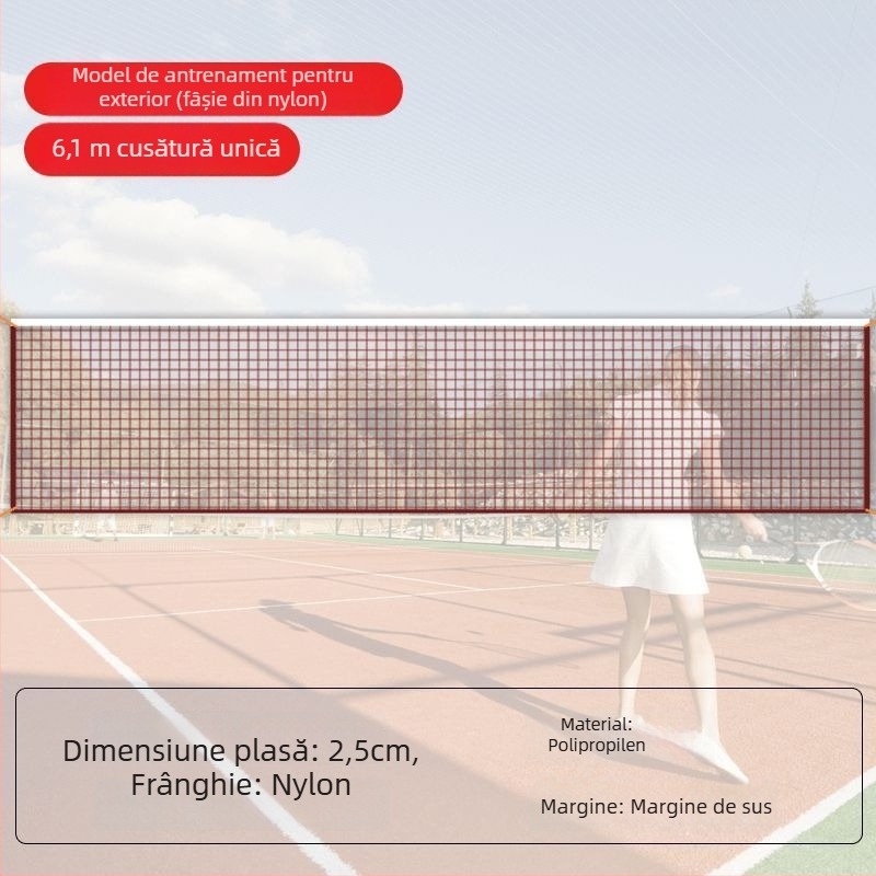 Rețea standard de badminton, pentru interior și exterior, portabilă și pliabilă, de calitate profesională/de competiție