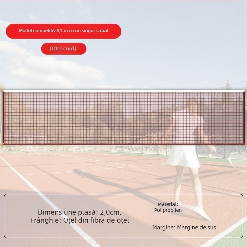 Rețea standard de badminton, pentru interior și exterior, portabilă și pliabilă, de calitate profesională/de competiție