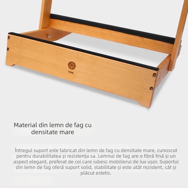 Raft de depozitare și expunere pentru rachete de tenis din lemn masiv, cu suport mobil — Cod produs F97h867s5mh888