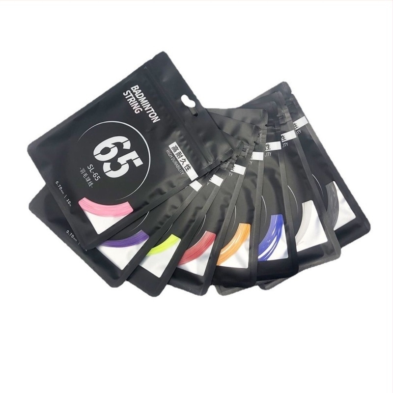 Set de șiruri pentru rachetă de badminton — fibră de nailon, tensiune 18–30 lb, Record Work, pentru badminton.