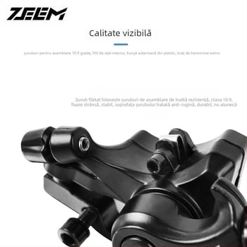 ZEEM frână disc mecanică pentru bicicletă, cu tracțiune prin cablu și plăcuțe M315MT200