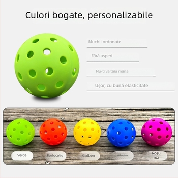 Antrenor de pickleball pentru o persoană, cu 40 de găuri — set de antrenament cu sfoară, PTE, aproximativ 0,15 kg, ambalaj transparent