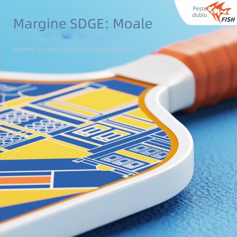 Pisces rachetă pickleball din fibră de carbon pentru utilizare în interior/exterior, ultra-ușoară pentru începători, set de antrenament