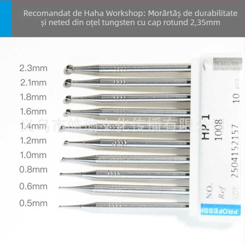 Cuțit de sculptură manual din oțel tungsten, vârf sferic, pentru lemn, oase și sâmburi de măsline