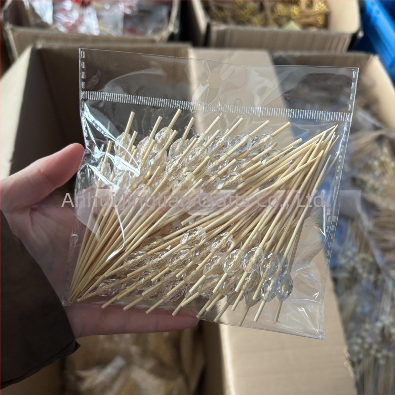 Scobitori din bambus, de unică folosință pentru cocktailuri, grosime 2 mm, imprimare logo disponibilă, procesare și personalizare, potrivite pentru fructe, pâine și decorarea alimentelor