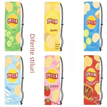 Sac portabil de depozitare pentru racheta de badminton pentru adulți, cu design drăguț și stilat, curea crossbody și buzunar protector cu șnur