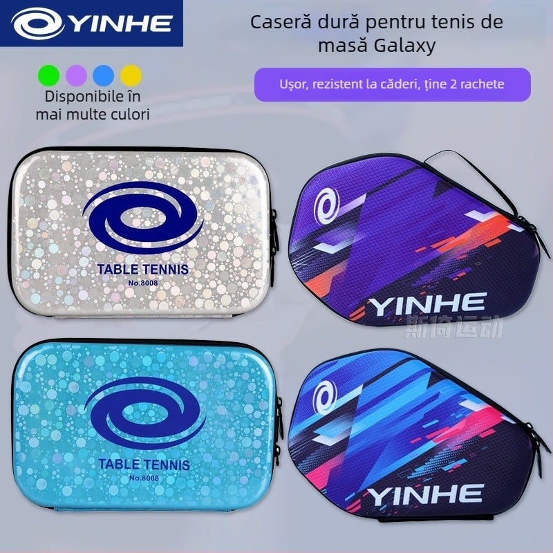 Galaxy husă pentru paleta de ping-pong, carcasă dură, cu două straturi, portabilă, poliester + EVA