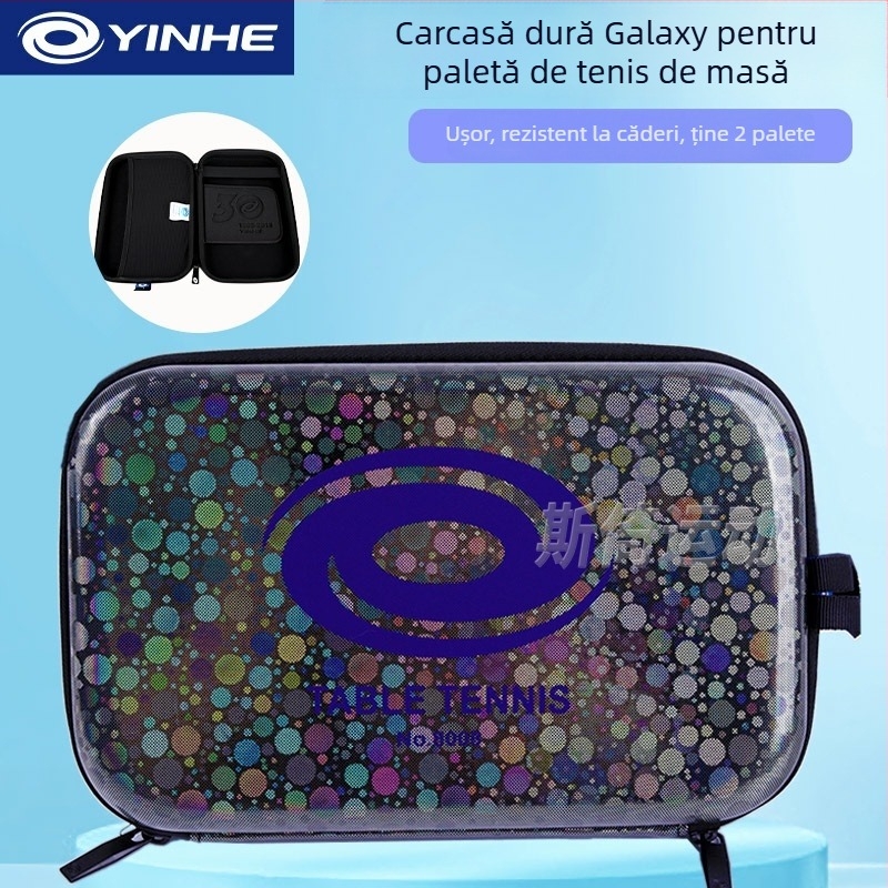 Galaxy husă pentru paleta de ping-pong, carcasă dură, cu două straturi, portabilă, poliester + EVA