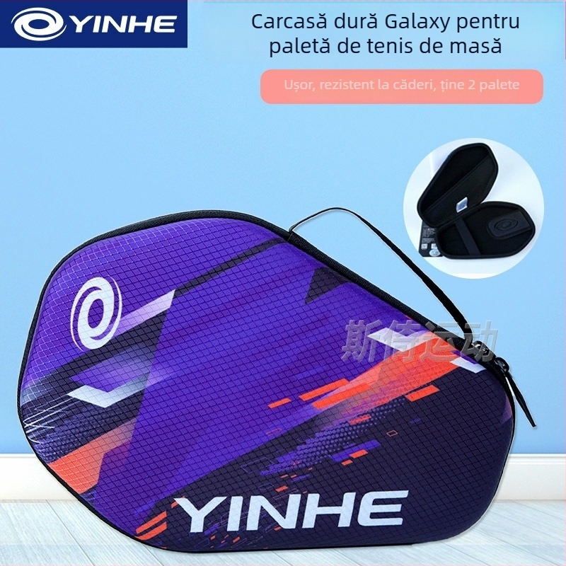 Galaxy husă pentru paleta de ping-pong, carcasă dură, cu două straturi, portabilă, poliester + EVA