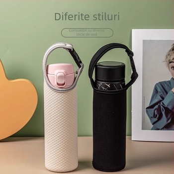 Husă universală pentru pahar din PU cu izolație termică, protecție la arsuri și la căderi, portabilă