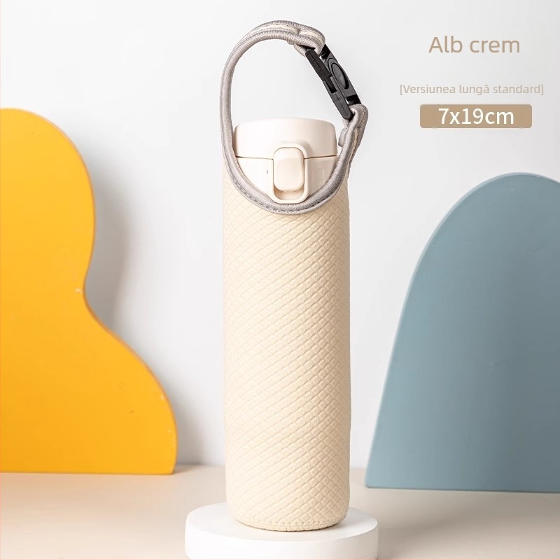 Husă universală pentru pahar din PU cu izolație termică, protecție la arsuri și la căderi, portabilă