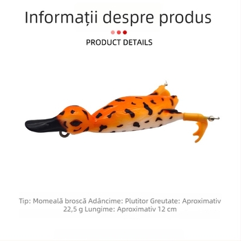 Luya Thunderfrog momelă moale, imitator biomimic, plutitoare, aruncare la distanță, trolling