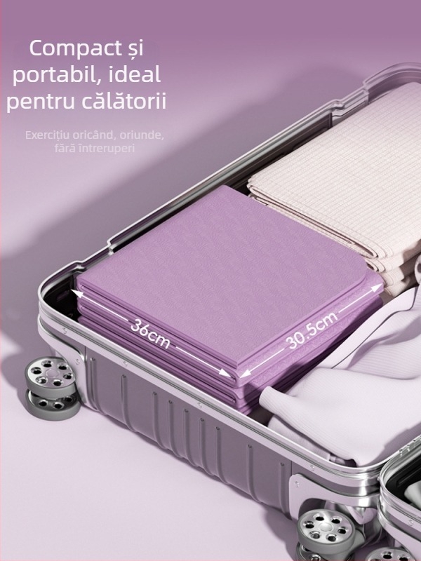 Longway saltea de yoga pliabilă – antiderapantă, TPE, 6–8 mm, 670 g