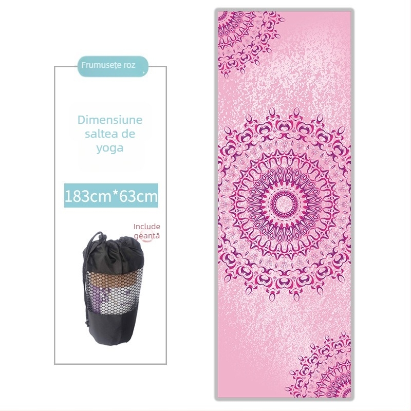 Prosop pentru covor de yoga - fibră ultra-fină, grosime 3 mm, greutate 480 g, personalizabil