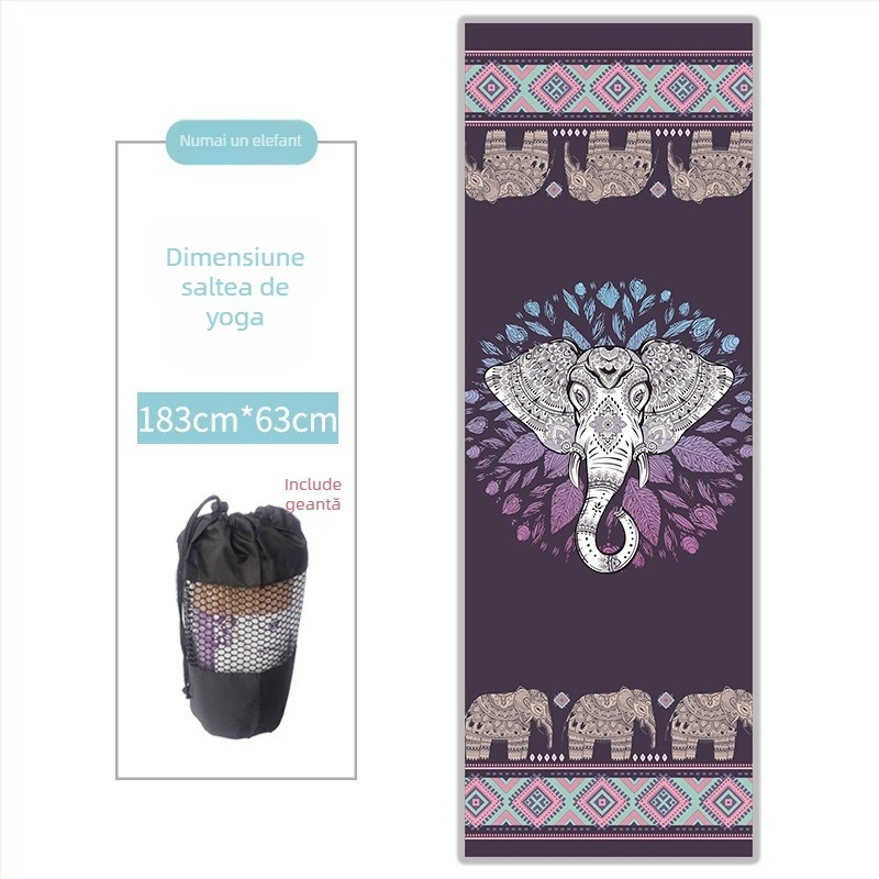 Prosop pentru covor de yoga - fibră ultra-fină, grosime 3 mm, greutate 480 g, personalizabil