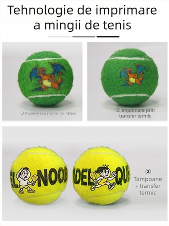 Lydoo Minge de tenis pentru antrenament – înaltă elasticitate și durabilitate; structură: strat interior din cauciuc + lână/fibră chimică; personalizabilă la cerere cu frânghie; potrivită pentru tenis de masă și badminton.