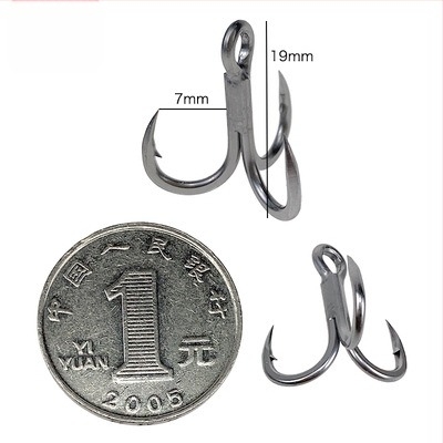 Cârlig de ancoră pentru pescuit maritim BKK, model 6071-4X-HG, cu trei cârlige, întărire de patru ori, anticoroziv