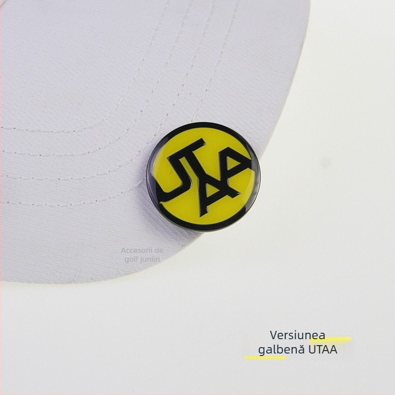 Clip pentru șapcă de golf cu marker magnetic pentru minge, aliaj de zinc magnet, design detașabil cu trifoi cu patru foi, etichetă privată personalizabilă