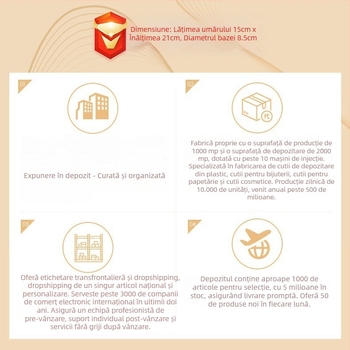 Suport de expunere pentru bijuterii, textil nețesut, instalare pe birou, multifuncțional