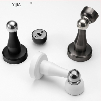 Stopper de ușă Yi Jia MX-109, aliaj de zinc, suprafață electroplacată, montaj pe perete, acționare manuală, stil modern minimalist