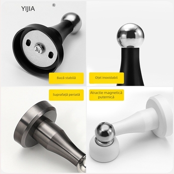 Stopper de ușă Yi Jia MX-109, aliaj de zinc, suprafață electroplacată, montaj pe perete, acționare manuală, stil modern minimalist