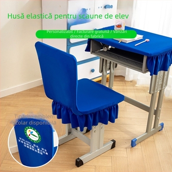 Husă pentru scaun școlar – ansamblu elastic, poliester, stil simplu și modern