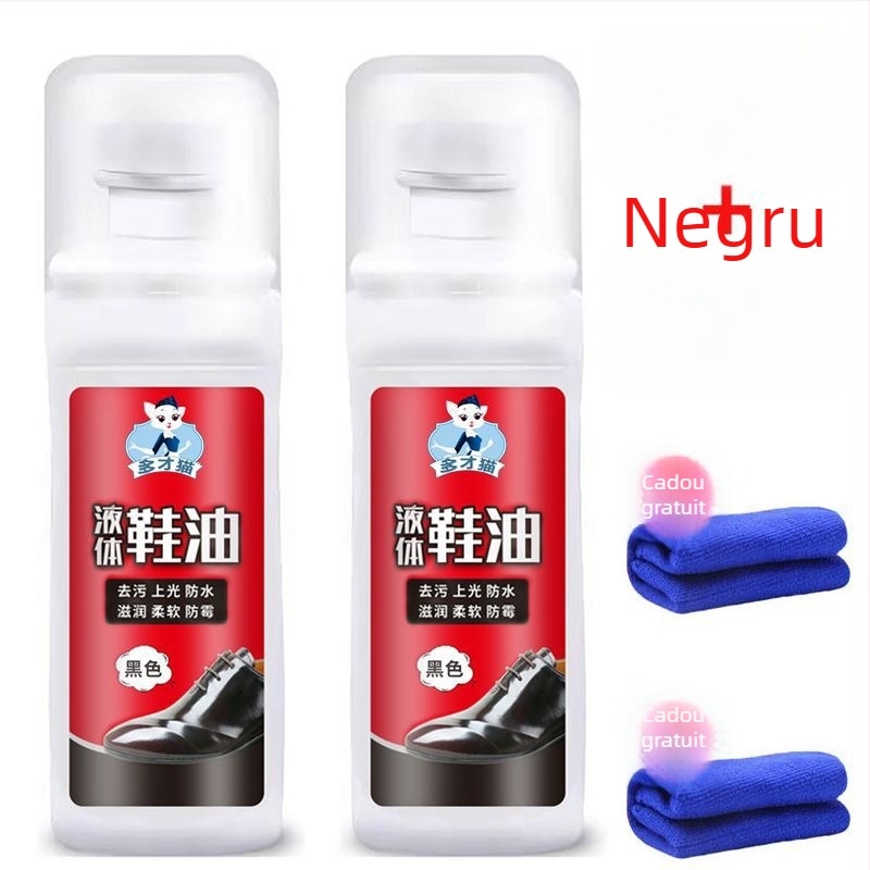 Cremă de pantofi pentru piele cu prosop din nylon inclus – reutilizabil, impermeabil, Brand Unique