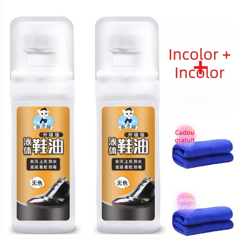 Cremă de pantofi pentru piele cu prosop din nylon inclus – reutilizabil, impermeabil, Brand Unique