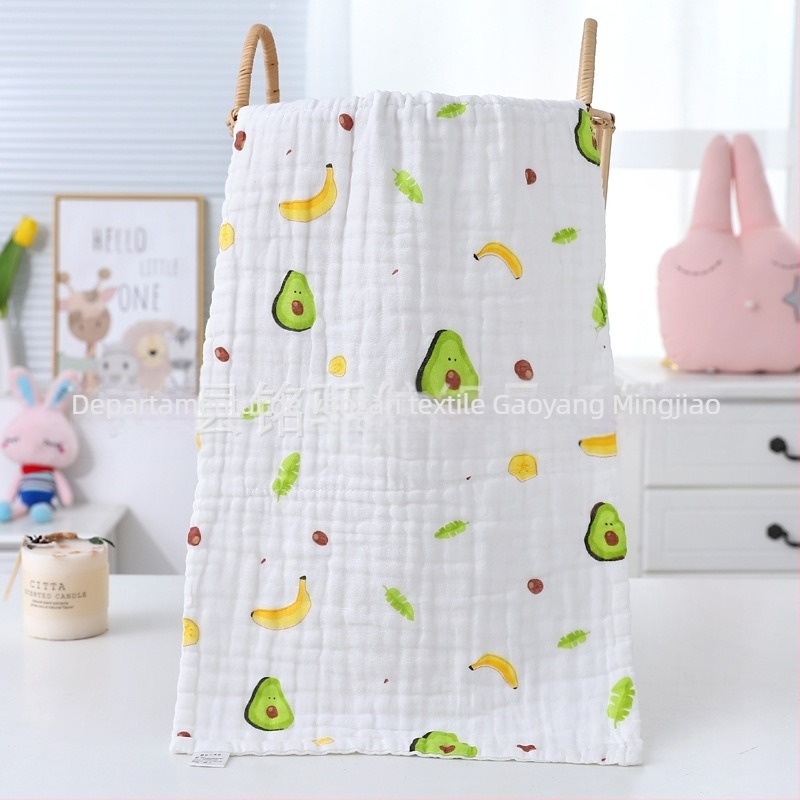 Prosop de baie din tifon, 6 straturi, 99% bumbac, fir simplu, imprimare logo disponibilă