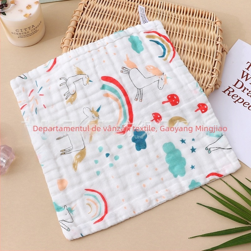 Prosop de baie din tifon, 6 straturi, 99% bumbac, fir simplu, imprimare logo disponibilă