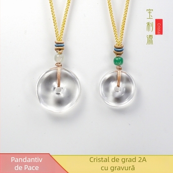 Pandantiv cu cristal, fără pietre laterale, stil național