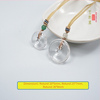 Pandantiv cu cristal, fără pietre laterale, stil național