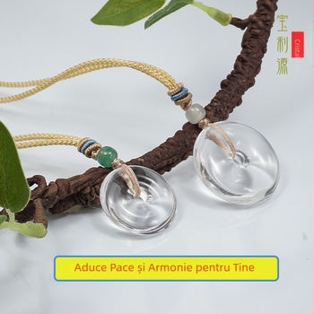 Pandantiv cu cristal, fără pietre laterale, stil național