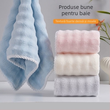 Set de 2 prosoape de baie din microfibră, Jacquard 150D, uscare rapidă, moi și catifelate, pentru baie sau plajă